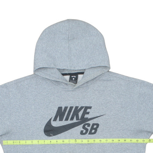 Nike SB Men's Grey Pullover Hoodie L Regular Fit Graphic Fleece