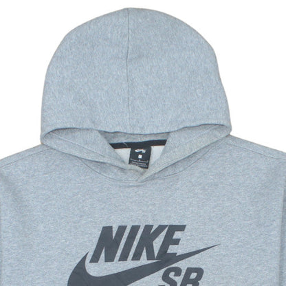 Nike SB Men's Grey Pullover Hoodie L Regular Fit Graphic Fleece