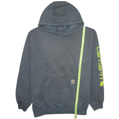 Carhartt Men's Grey 2XL Pullover Hoodie Workwear Logo Sweatshirt