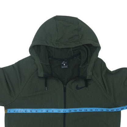 Nike Men's Green Full Zip Dri-FIT Hoodie Size L