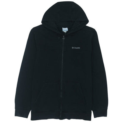 Columbia Mens Black Full Zip Fleece Hoodie Size L Regular Fit
