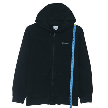 Columbia Mens Black Full Zip Fleece Hoodie Size L Regular Fit