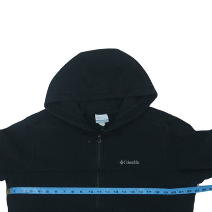 Columbia Mens Black Full Zip Fleece Hoodie Size L Regular Fit