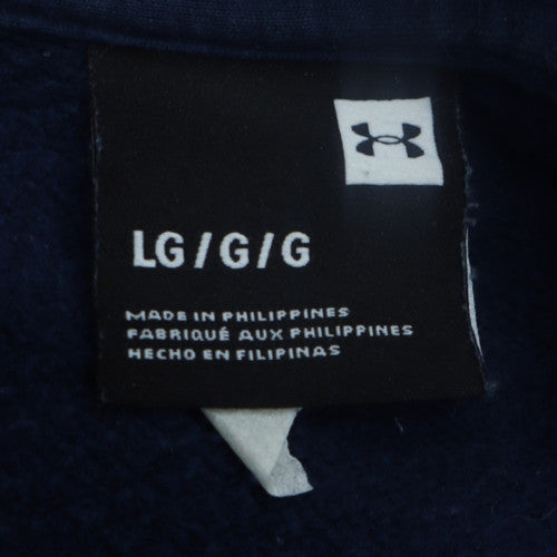 Under Armour Men’s Blue Pullover Hoodie L Regular Fit Fleece