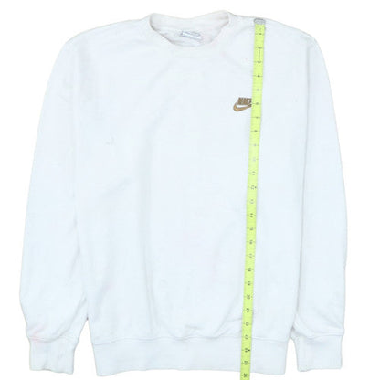 Nike Men's White Crew Neck Pullover Sweatshirt Size M