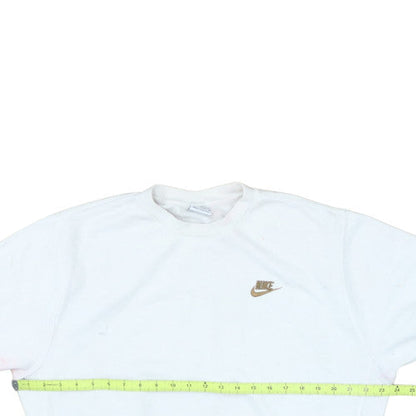 Nike Men's White Crew Neck Pullover Sweatshirt Size M