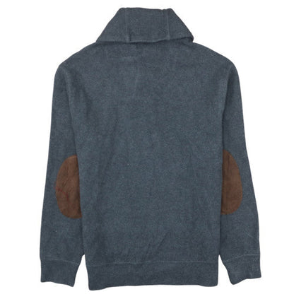 Ralph Lauren Men's Grey Cotton Collared Pullover Jumper M