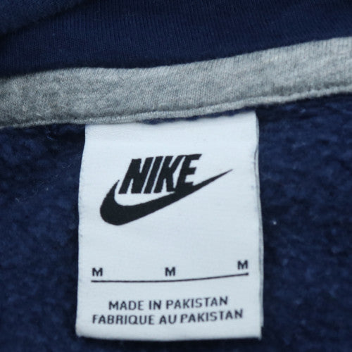 Nike Men's Blue Pullover Hoodie M Regular Fit Fleece Sweatshirt