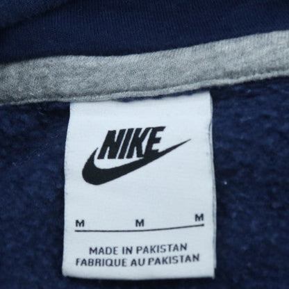 Nike Men's Blue Pullover Hoodie M Regular Fit Fleece Sweatshirt