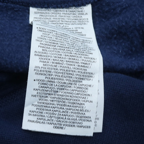 Nike Men's Blue Pullover Hoodie M Regular Fit Fleece Sweatshirt