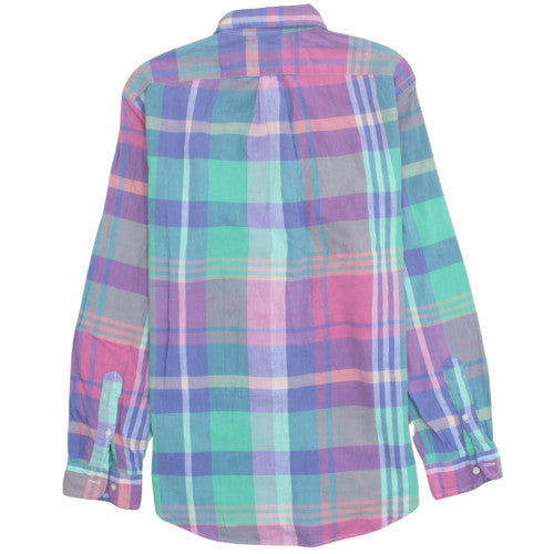 Ralph Lauren Men's Multicoloured Madras Check Cotton Button-Up Shirt M