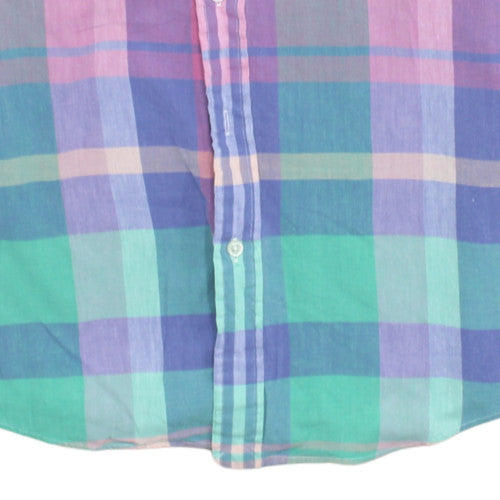 Ralph Lauren Men's Multicoloured Madras Check Cotton Button-Up Shirt M