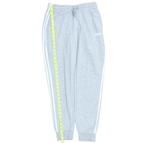 Adidas Men Grey Jogger Sweatpants Size M Regular Fit Side Stripe