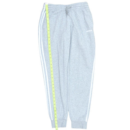 Adidas Men Grey Jogger Sweatpants Size M Regular Fit Side Stripe