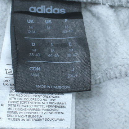 Adidas Men Grey Jogger Sweatpants Size M Regular Fit Side Stripe