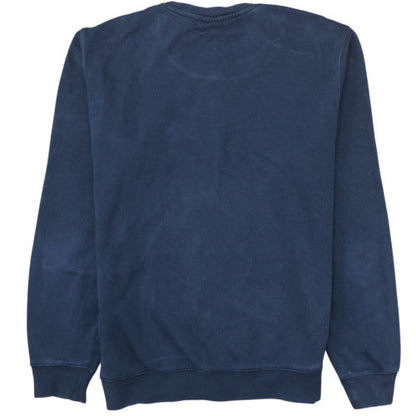 Champion Men's Blue Medium Pullover Crew Neck Logo Sweatshirt