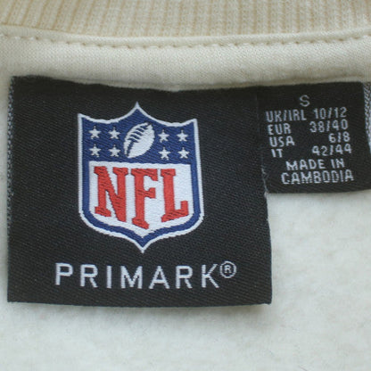 Primark NFL Jets White Sweatshirt Women S 10/12 Crew Neck Pullover