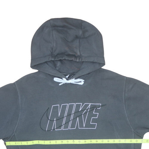 Nike Men's Grey Pullover Hoodie M Regular Fit Graphic Sportswear