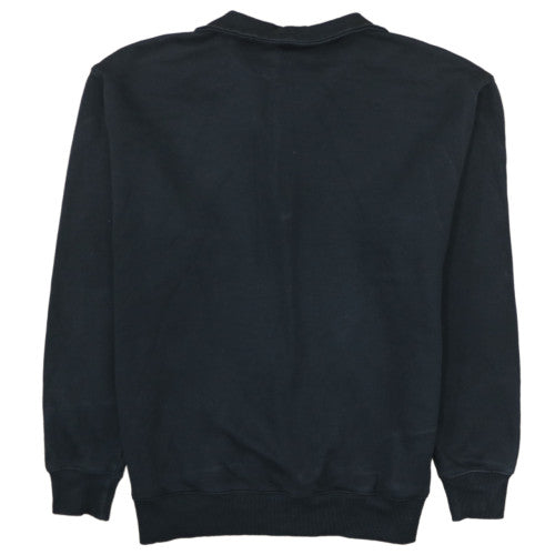 Reebok Men's Black 1/4 Zip Fleece Sweatshirt Size L