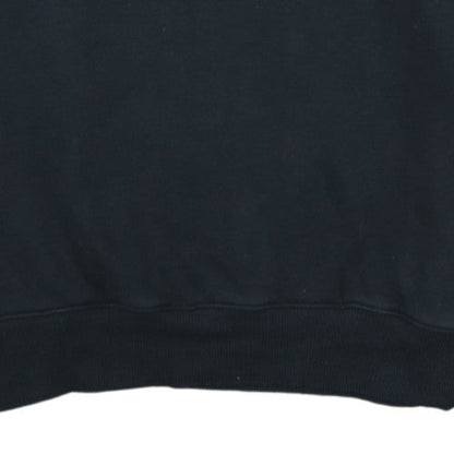 Reebok Men's Black 1/4 Zip Fleece Sweatshirt Size L