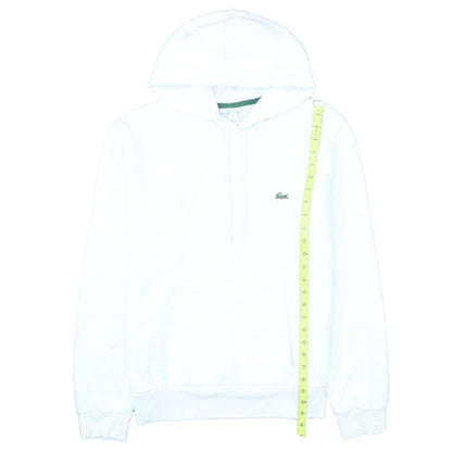 Lacoste Men's White Classic Fit Pullover Hoodie Size L