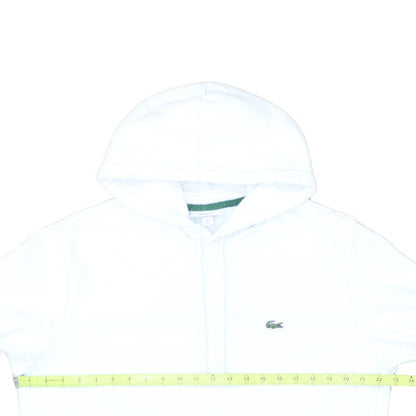 Lacoste Men's White Classic Fit Pullover Hoodie Size L