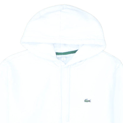 Lacoste Men's White Classic Fit Pullover Hoodie Size L