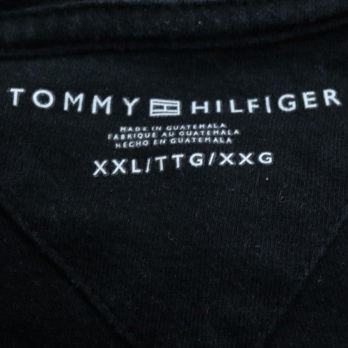 Tommy Hilfiger Mens Black 2XL Classic Logo Cotton T-Shirt