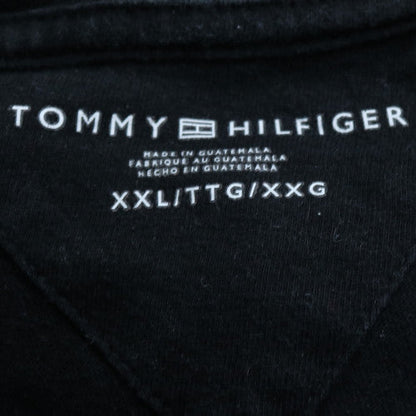 Tommy Hilfiger Mens Black 2XL Classic Logo Cotton T-Shirt