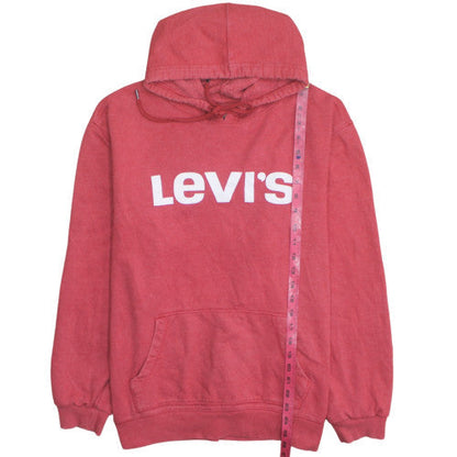 Levi's Men's Red Pullover Hoodie XL Logo Fleece Sweatshirt