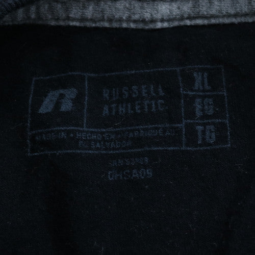 Russell Athletic Men's Black XL Crew Neck Cotton Blend T-Shirt