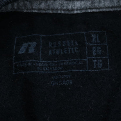 Russell Athletic Men's Black XL Crew Neck Cotton Blend T-Shirt