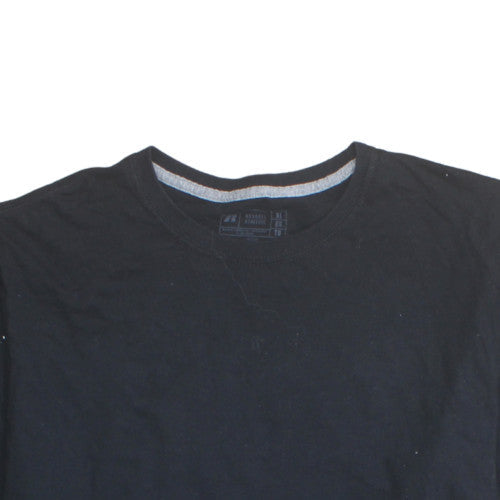 Russell Athletic Men's Black XL Crew Neck Cotton Blend T-Shirt