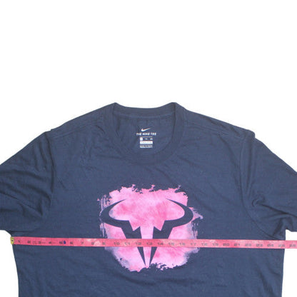 Nike Men's Blue Crew Neck Dri-FIT XXL Sports Graphic T-Shirt
