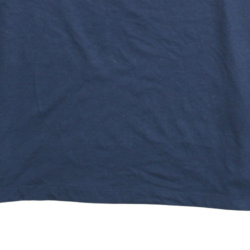 Nike Men's Blue Crew Neck Dri-FIT XXL Sports Graphic T-Shirt