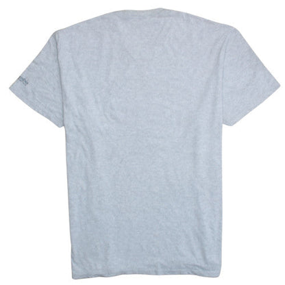Columbia Mens Grey 2XL Patriotic USA Flag Short Sleeve T-Shirt