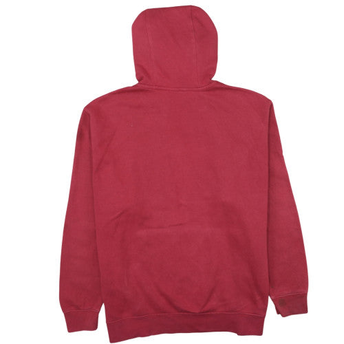 Nike Men Red Pullover Hoodie 2XL Regular Fit Fleece