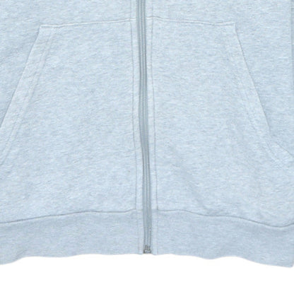 adidas Boys Grey Full Zip Hoodie 14-15 Years Cotton Blend Hooded Sweatshirt