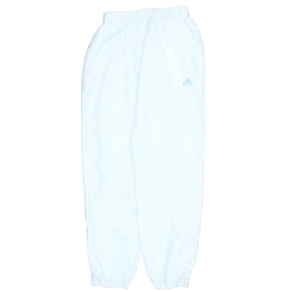 adidas Mens White Jogger Trousers Size M Elastic Waist Quick Dry