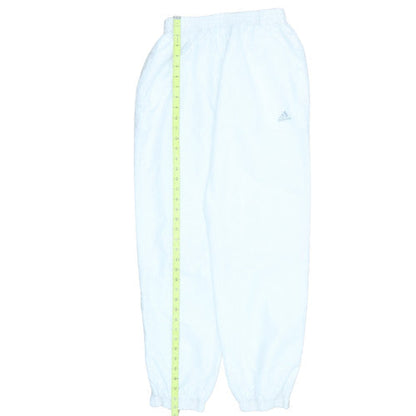 adidas Mens White Jogger Trousers Size M Elastic Waist Quick Dry