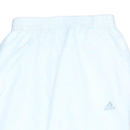 adidas Mens White Jogger Trousers Size M Elastic Waist Quick Dry