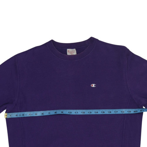 Champion Men's Purple Reverse Weave Sweatshirt Large Pullover