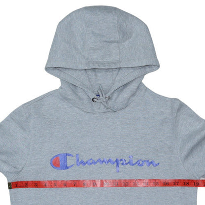 Champion Men's Grey Pullover Hoodie Small Sports Fleece