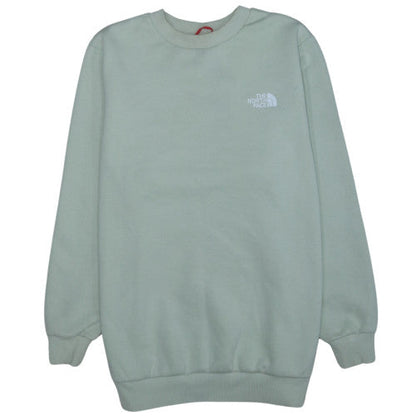 The North Face Womens Green Pullover Sweatshirt Size XL 1/4 Zip Logo