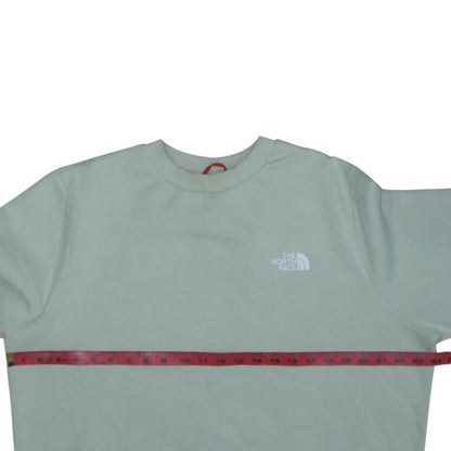 The North Face Womens Green Pullover Sweatshirt Size XL 1/4 Zip Logo