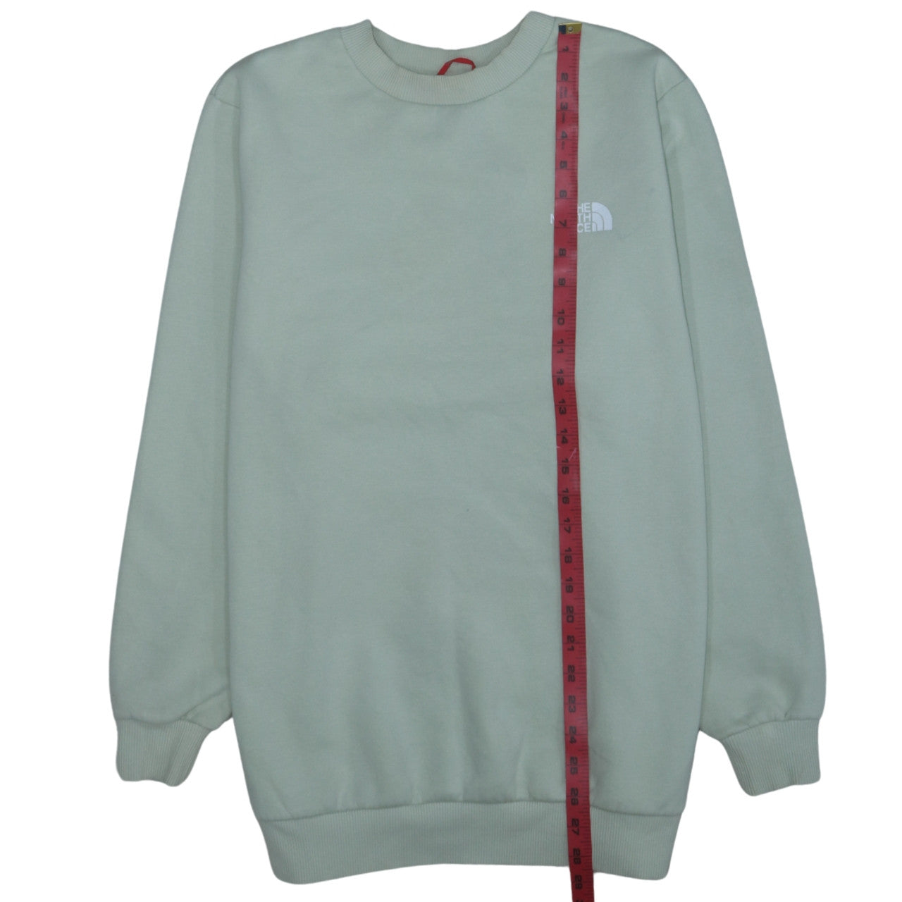 The North Face Womens Green Pullover Sweatshirt Size XL 1/4 Zip Logo