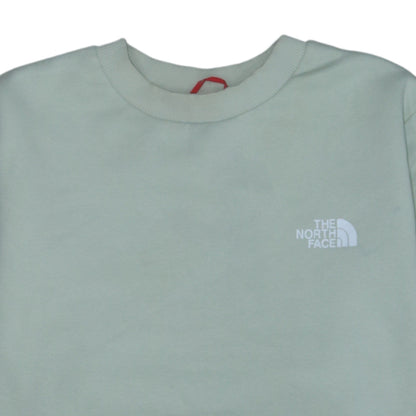 The North Face Womens Green Pullover Sweatshirt Size XL 1/4 Zip Logo