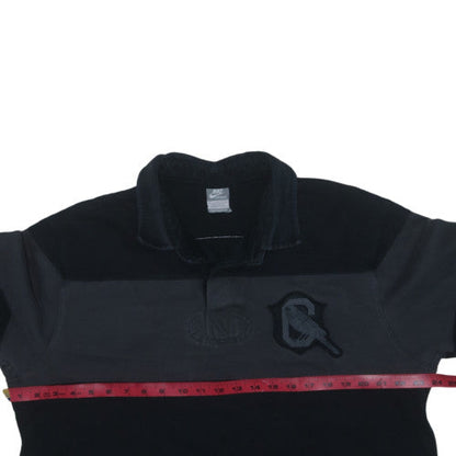 Nike Men's Black XL Striped Henley Sweatshirt Canarinho 11