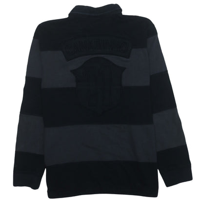 Nike Men's Black XL Striped Henley Sweatshirt Canarinho 11