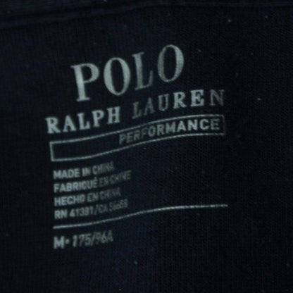 Ralph Lauren Mens Black Full Zip Hoodie Size M Fleece Logo Performance